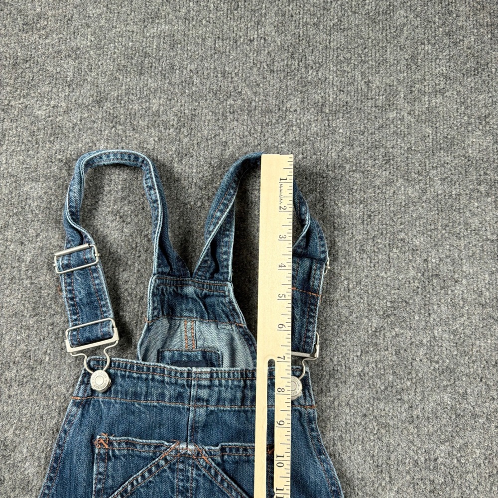 Gap Cropped Slouch Overalls Womens XS Medium Indigo Blue Denim Bib Adjustable - Picture 14 of 15